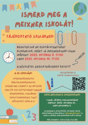 Szülői tájékoztató (2026/27 induló első osztály) Az időpontok beteltek